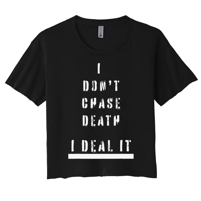 Fearless Fashion Deathly Humor Wear Bold Expression Women's Crop Top Tee