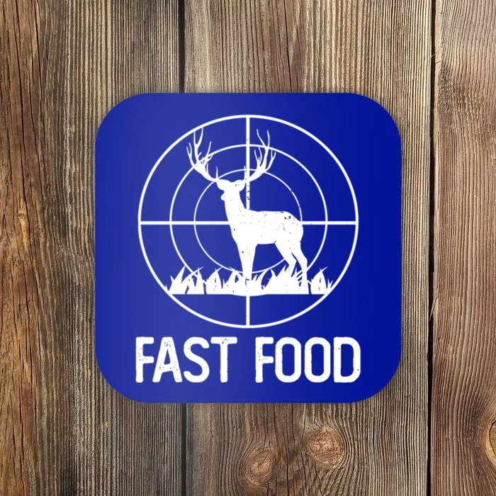 Fast Food Deer Funny Hunting Gift For Rifle Hunters Gift Coaster