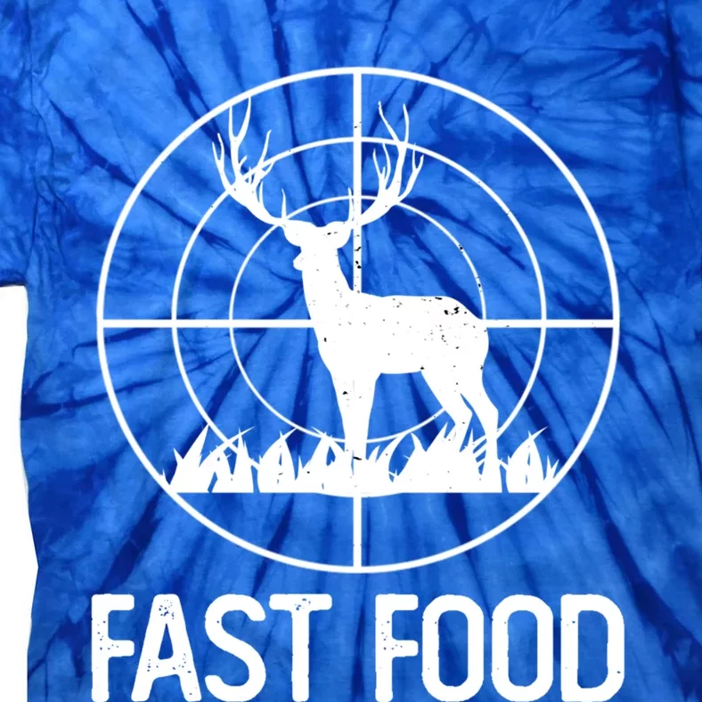 Fast Food Deer Funny Hunting Gift For Rifle Hunters Gift Tie-Dye T-Shirt