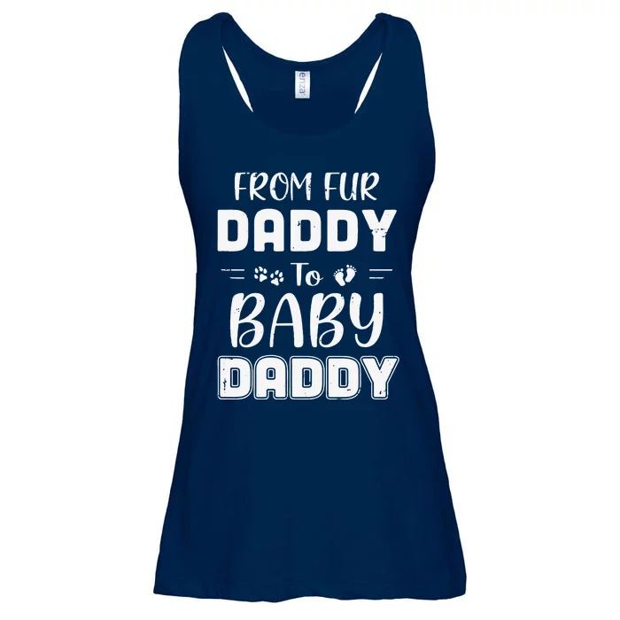 From Fur Daddy To Baby Daddy Dog Dad Fathers Pregnancy Ladies Essential Flowy Tank