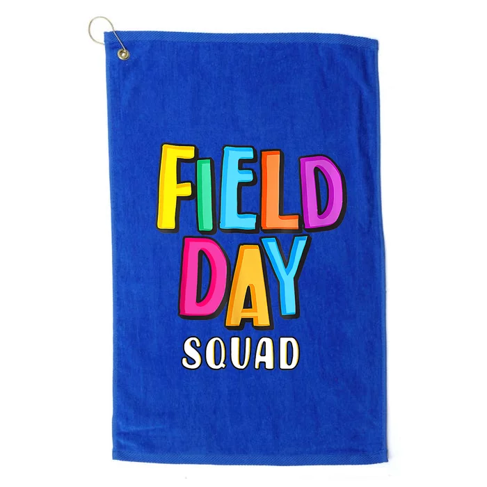 Field Fun Day Squad School Trip Vibes Teachers Platinum Collection Golf Towel