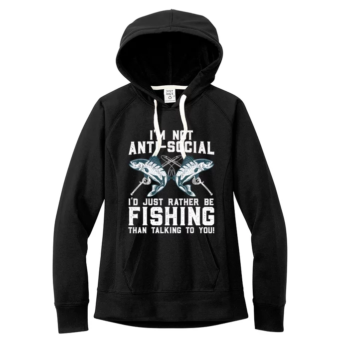 Funny Fishing Design For Men Women Fisherman Fishing Lover Women's Fleece Hoodie