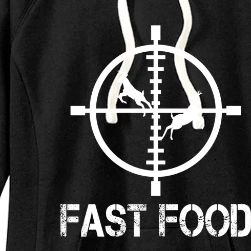 Fast Food Deer Hunting Funny Hunter Tee Cute Gift Women's Fleece Hoodie