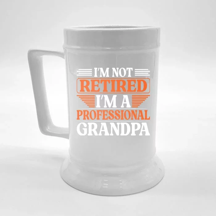 Funny Father's Day T Front & Back Beer Stein