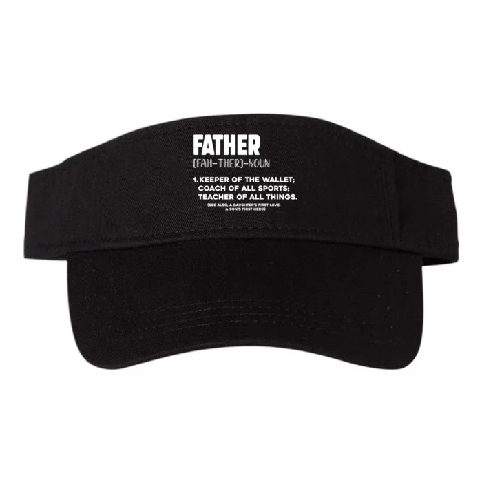 Funny Father's Day T Valucap Bio-Washed Visor