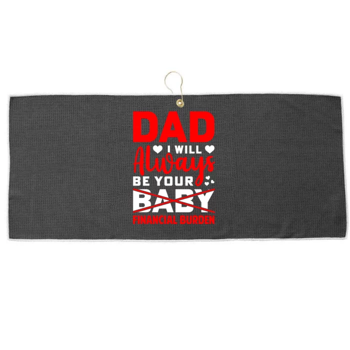 Funny Fathers Day T Large Microfiber Waffle Golf Towel