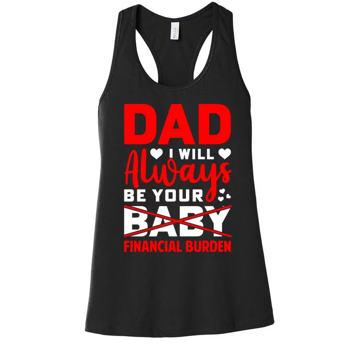 Funny Fathers Day T Women's Racerback Tank