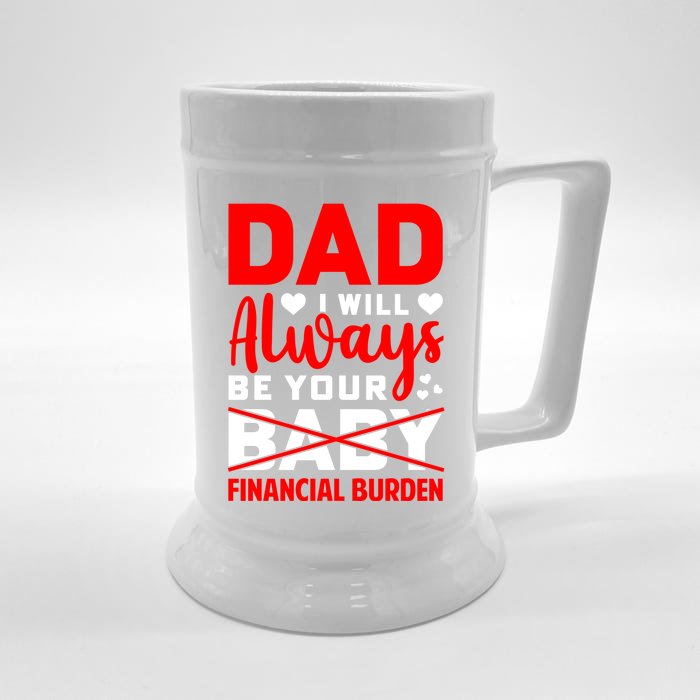 Funny Fathers Day T Front & Back Beer Stein