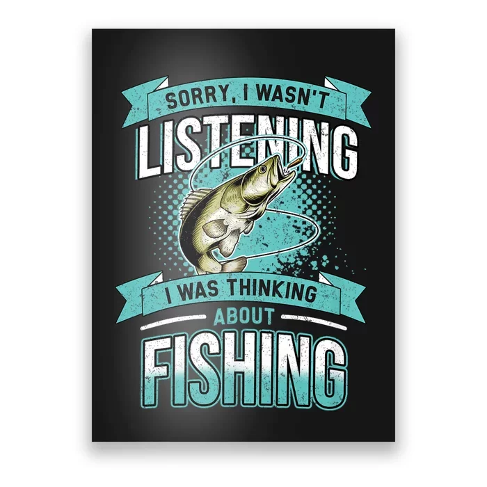 Funny Fishing Dad Quotes Saying Funny Fisherman Poster