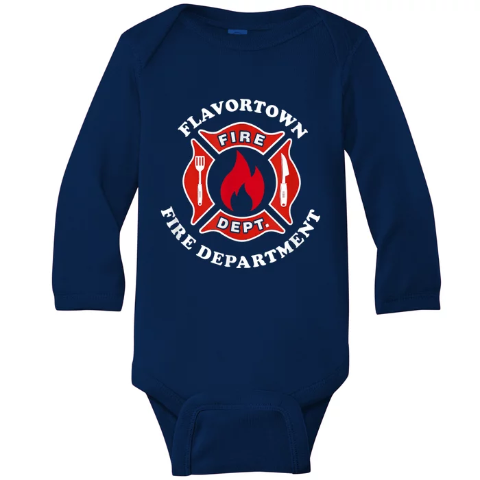 Flavortown Fire Department Baby Long Sleeve Bodysuit