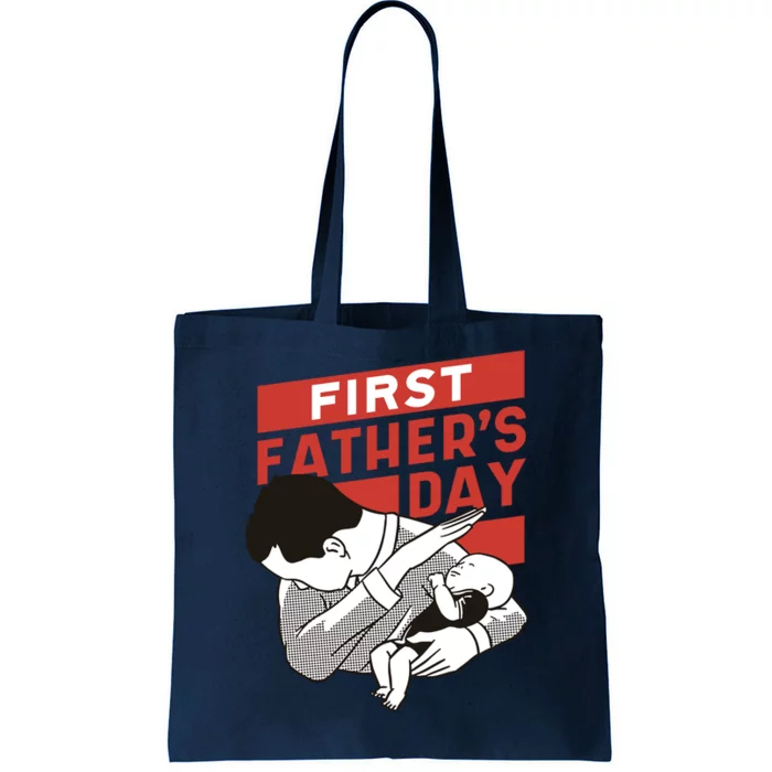 First Father's Day Dab Tote Bag