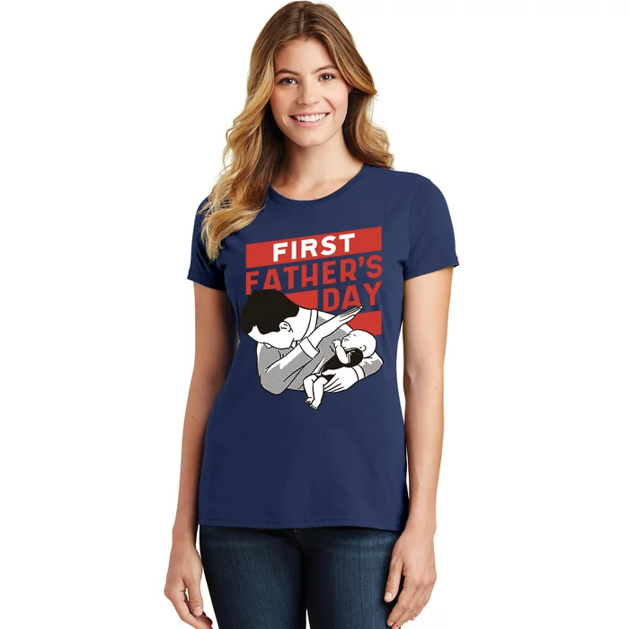 First Father's Day Dab Women's T-Shirt