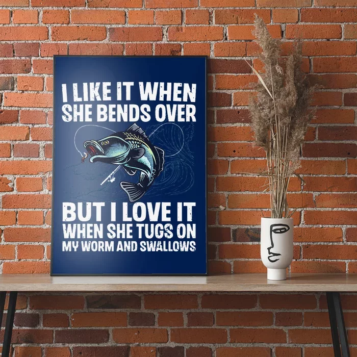 Funny Fishing Design For Women Fishing Fish Fisherman Poster