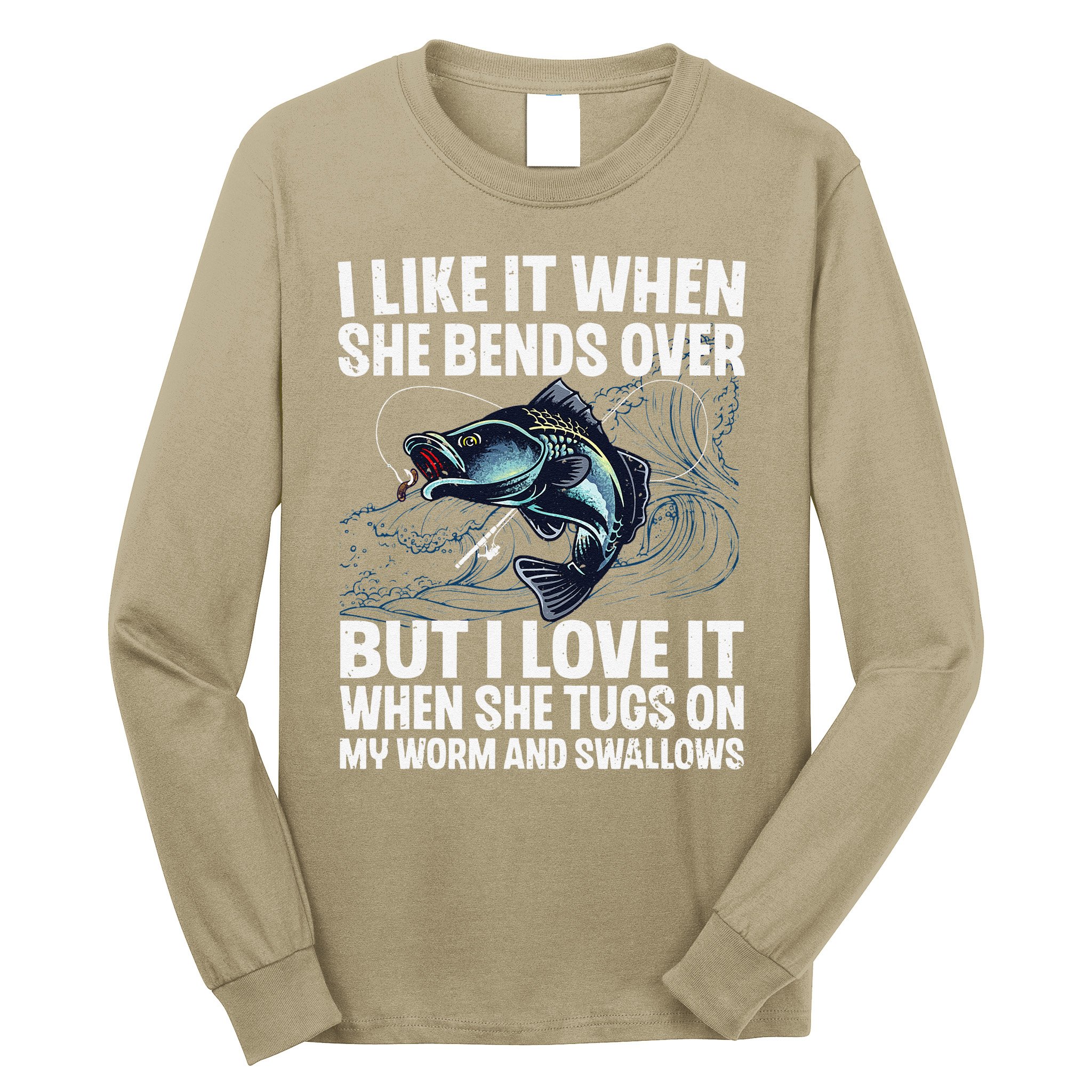 Funny Fishing Design for Women Fishing Fish Fisherman Long Sleeve Shirt