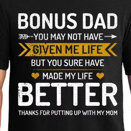 Funny Fathers Day Bonus Dad Gifts From Daughter Son Wife Pajama Set