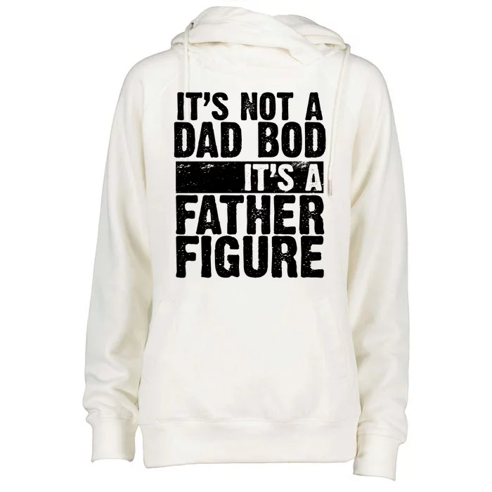 Father Figure Dad Bod Funny Meme Womens Funnel Neck Pullover Hood