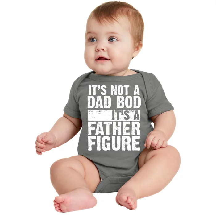 Father Figure Dad Bod Funny Meme Baby Bodysuit