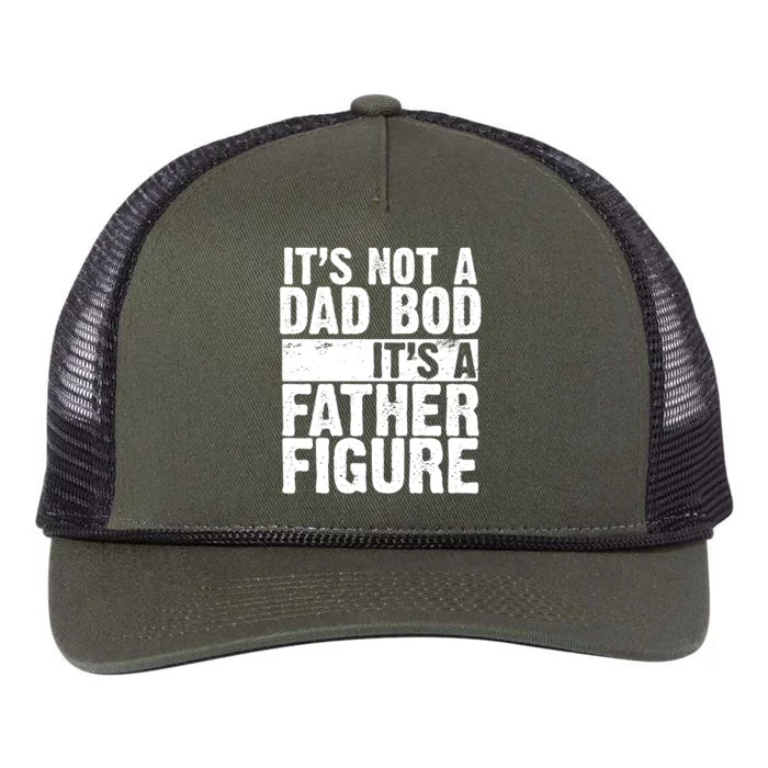 Father Figure Dad Bod Funny Meme Retro Rope Trucker Hat Cap