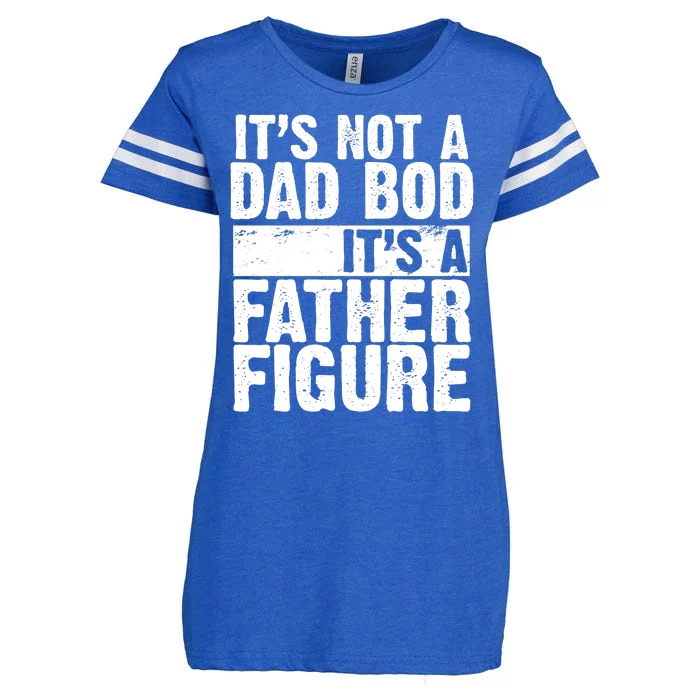 Father Figure Dad Bod Funny Meme Enza Ladies Jersey Football T-Shirt