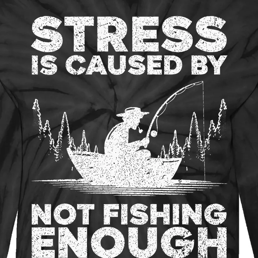 Funny Fishing Design For Wo Bass Fly Fishing Lovers Tie-Dye Long Sleeve Shirt