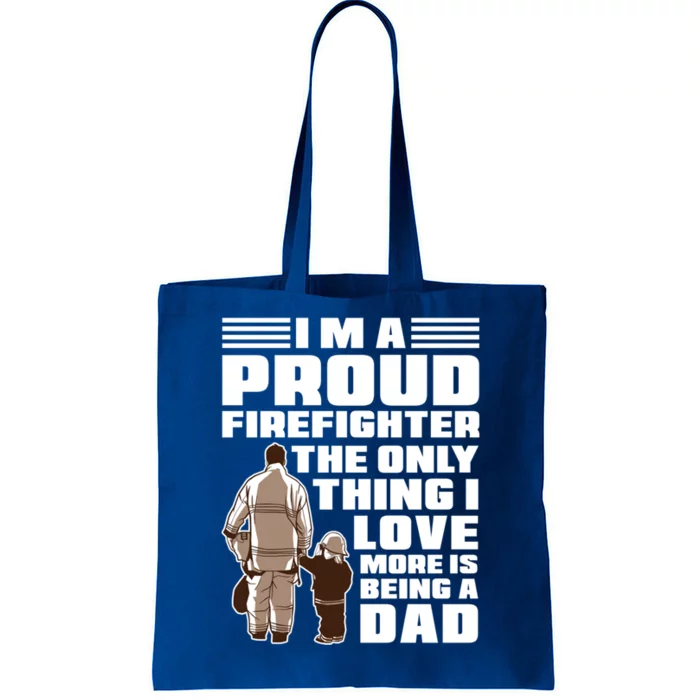 Firefighter Fire Departt Gift Thin Red Line Fire Funny Gift Tote Bag