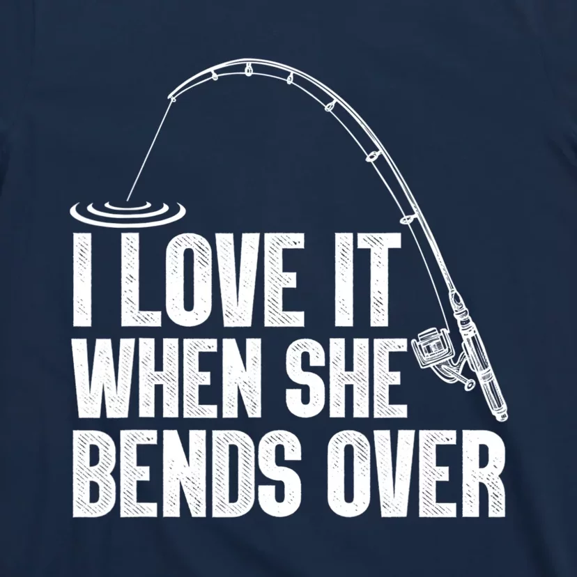 Funny Fishing Design For Women Fisherman Fishing Rod T-Shirt