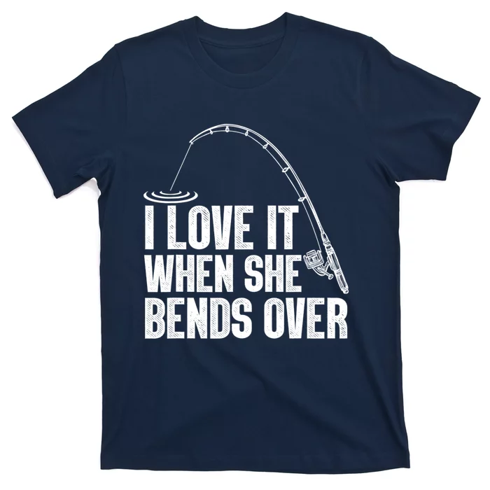 Funny Fishing Design For Women Fisherman Fishing Rod T-Shirt