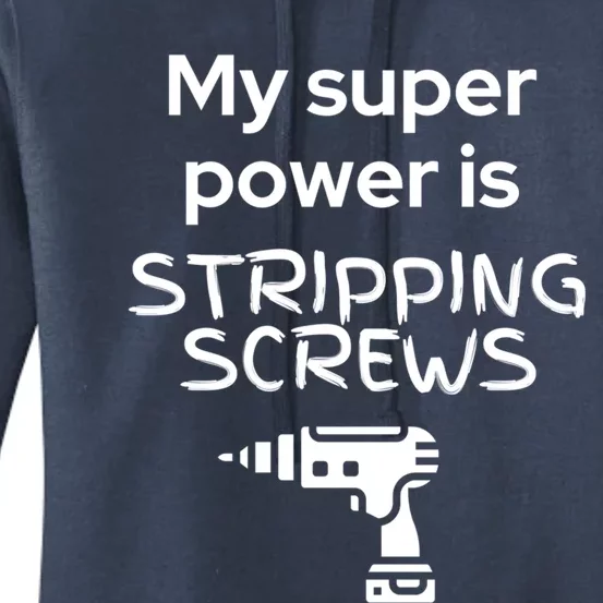 Funny FatherS Day Gift My Super Power Tools Diy Dad Gift Women's Pullover Hoodie