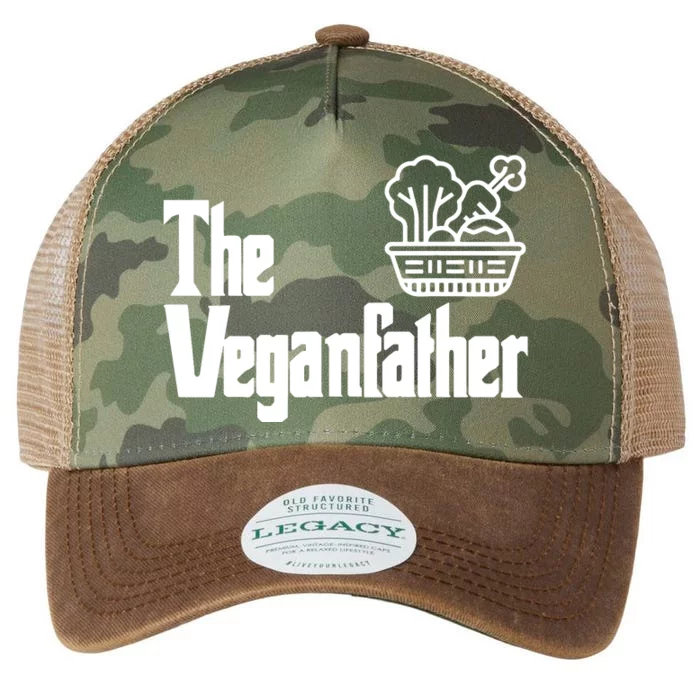 Funny Fathers Day The Veganfather Vegan Raw Food Dad Gift Legacy Tie Dye Trucker Hat