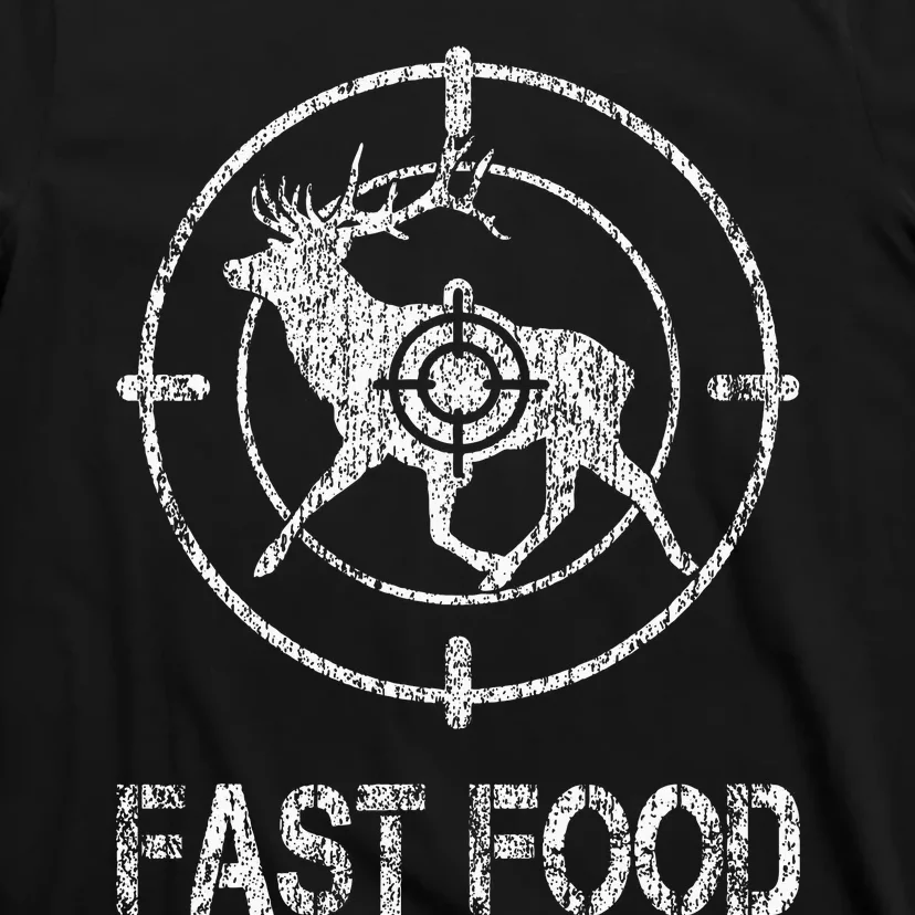 Fast Food Deer Hunting Hunter Fast American Food Camouflage T-Shirt