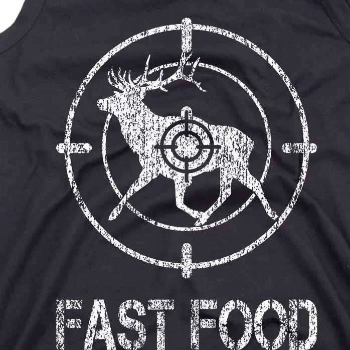 Fast Food Deer Hunting Hunter Fast American Food Camouflage Tank Top