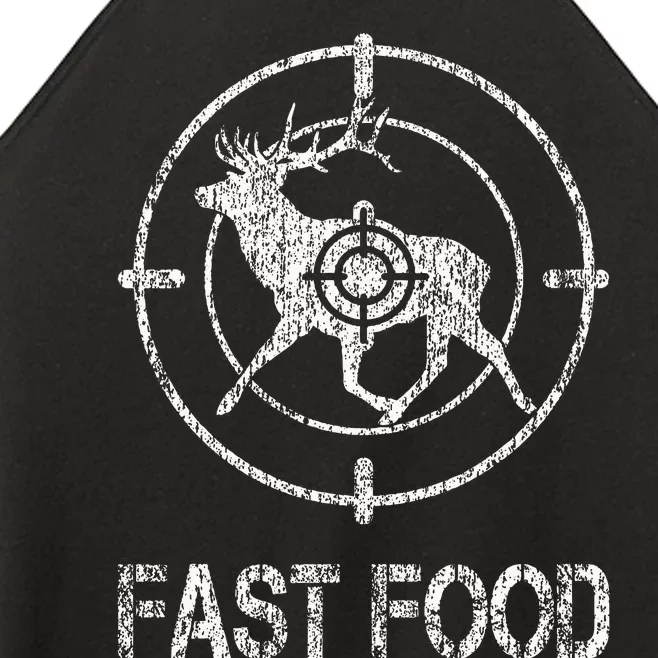 Fast Food Deer Hunting Hunter Fast American Food Camouflage Women’s Perfect Tri Rocker Tank