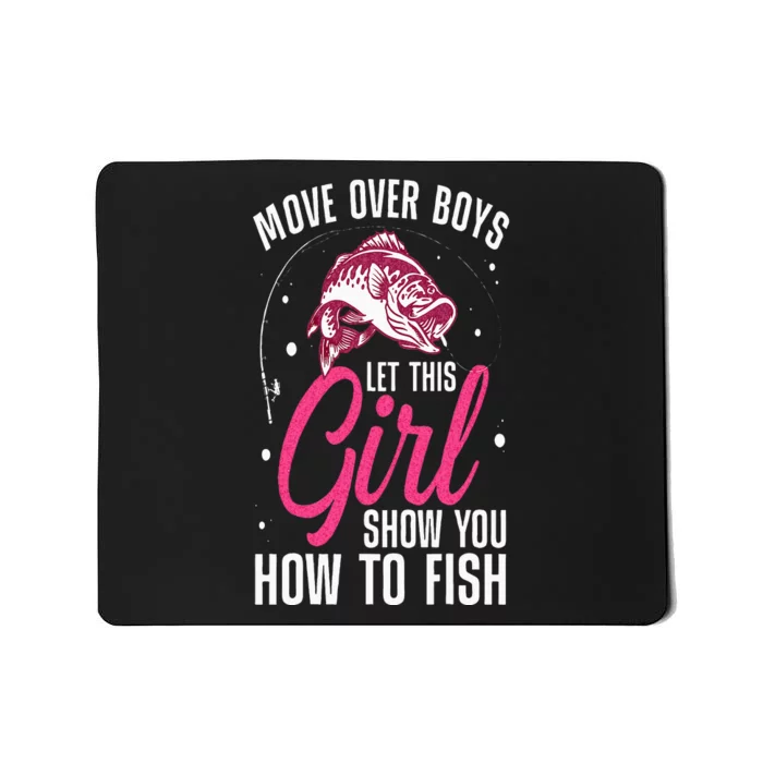 Funny Fishing Design For Girls Women Fisherman Fishing Lover Mousepad