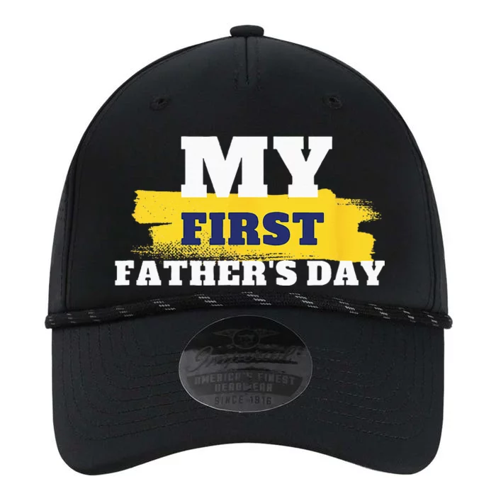 First Fathers Day Tee First Time Dad Father Gift Performance The Dyno Cap