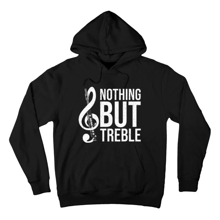 Funny Flute Design Flute Lovers Tall Hoodie