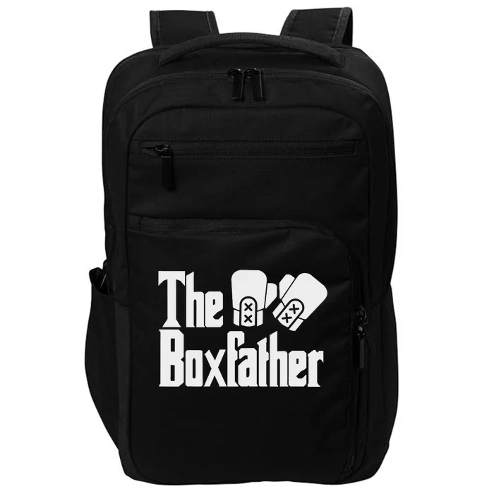 Funny Fathers Day The Box-father Boxing Boxer Dad Gift Impact Tech Backpack