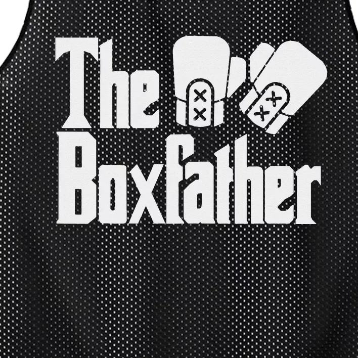 Funny Fathers Day The Box-father Boxing Boxer Dad Gift Mesh Reversible Basketball Jersey Tank