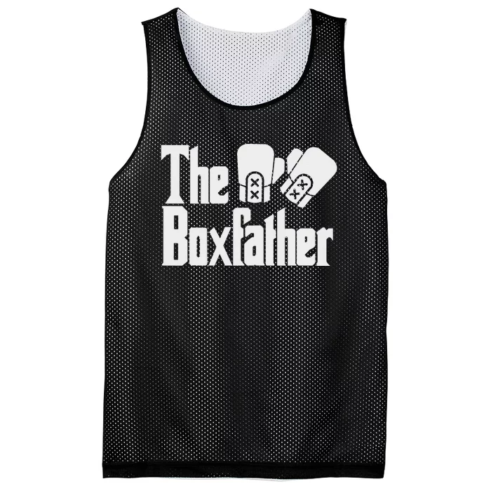 Funny Fathers Day The Box-father Boxing Boxer Dad Gift Mesh Reversible Basketball Jersey Tank