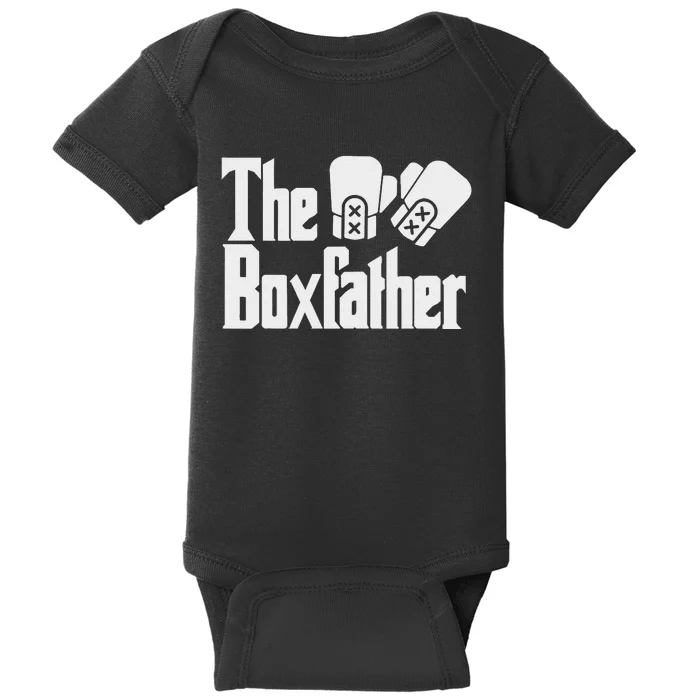 Funny Fathers Day The Box-father Boxing Boxer Dad Gift Baby Bodysuit