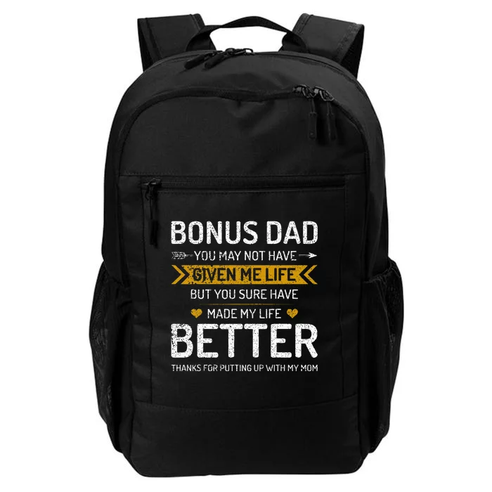 Funny Father's Day Bonus Dad Gifts from Daughter Son Wife Daily Commute Backpack