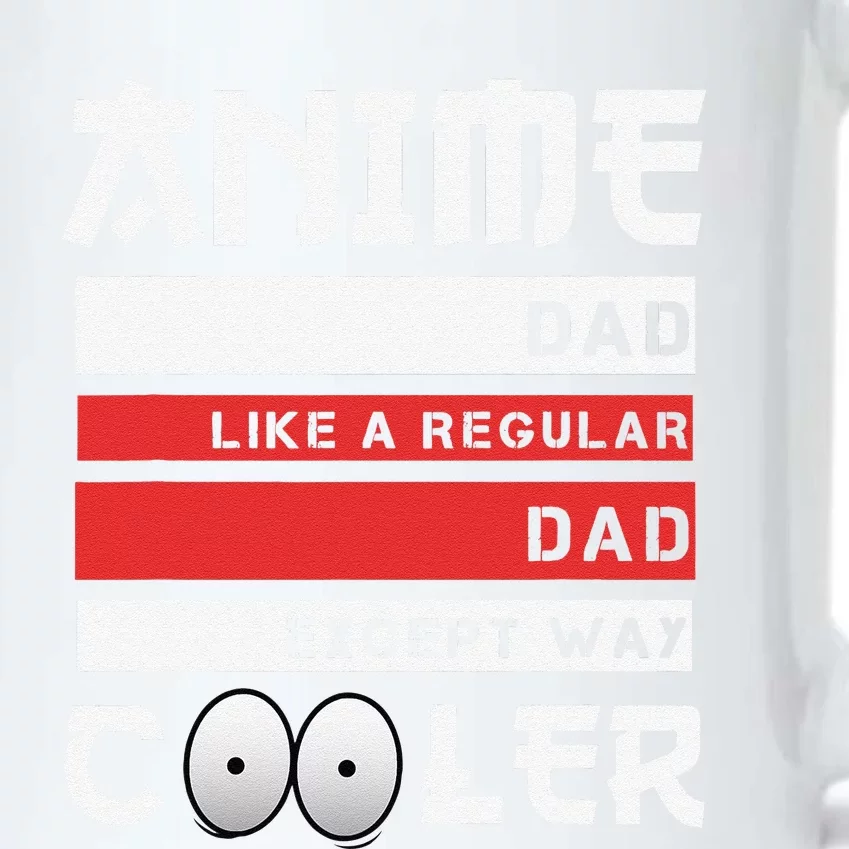 Funny Father's Day Anime Dad Cute Japanese Anime Dad Gift Black Color Changing Mug