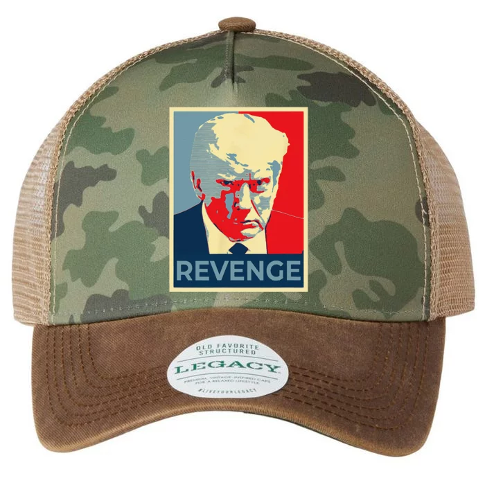 Funny Free Donald Trump Mug Shot Republican Revenge MAGA 2024 Legacy Tie Dye Trucker Hat