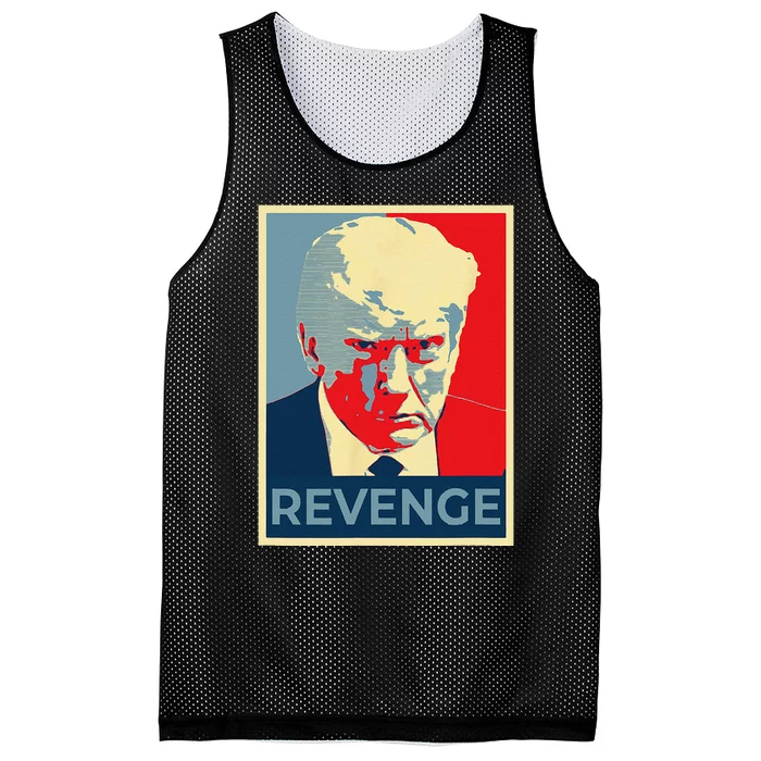 Funny Free Donald Trump Mug Shot Republican Revenge MAGA 2024 Mesh Reversible Basketball Jersey Tank