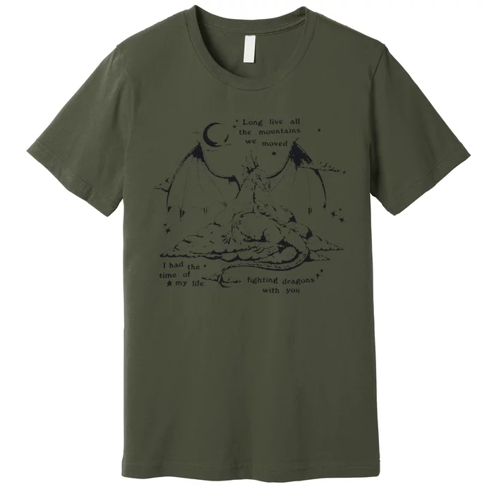 Funny Fighting Dragons With You Speak Now Premium T-Shirt