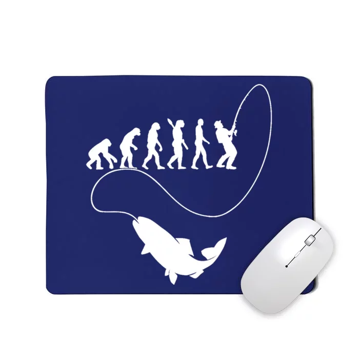 Fisherman fishing evolution Mousepad