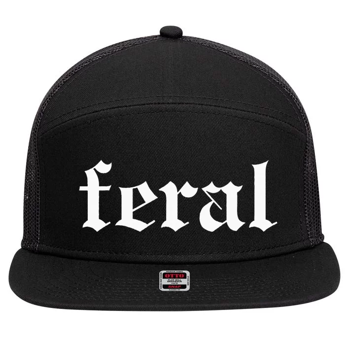 Feral 7 Panel Mesh Trucker Snapback Hat