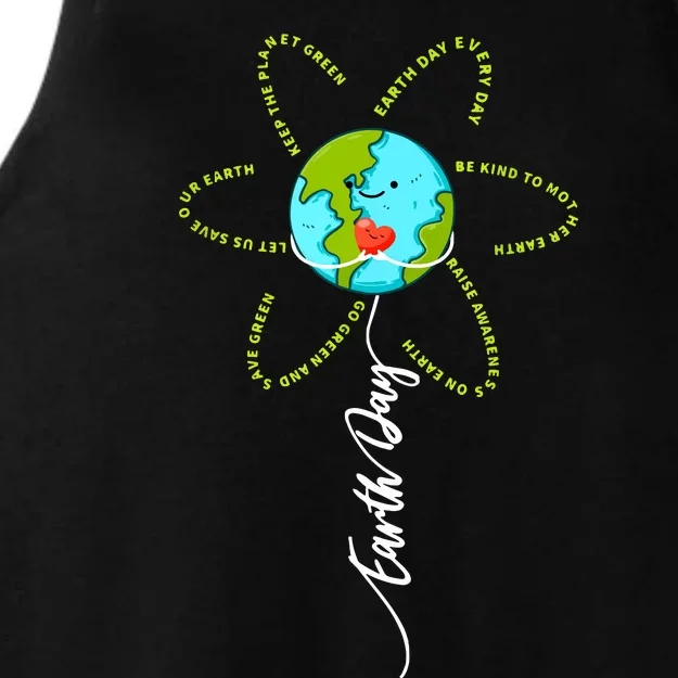 Funny Flower Earth Day Everyday Women Girl Ladies Tri-Blend Wicking Tank