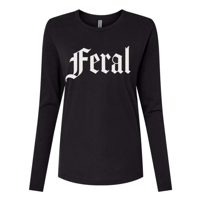 Feral Womens Cotton Relaxed Long Sleeve T-Shirt