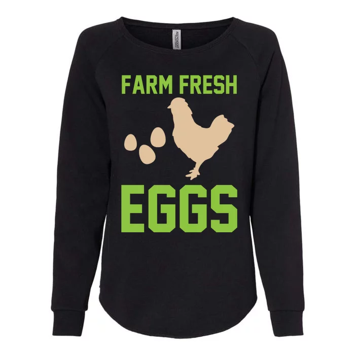 Farm Fresh Eggs Womens California Wash Sweatshirt