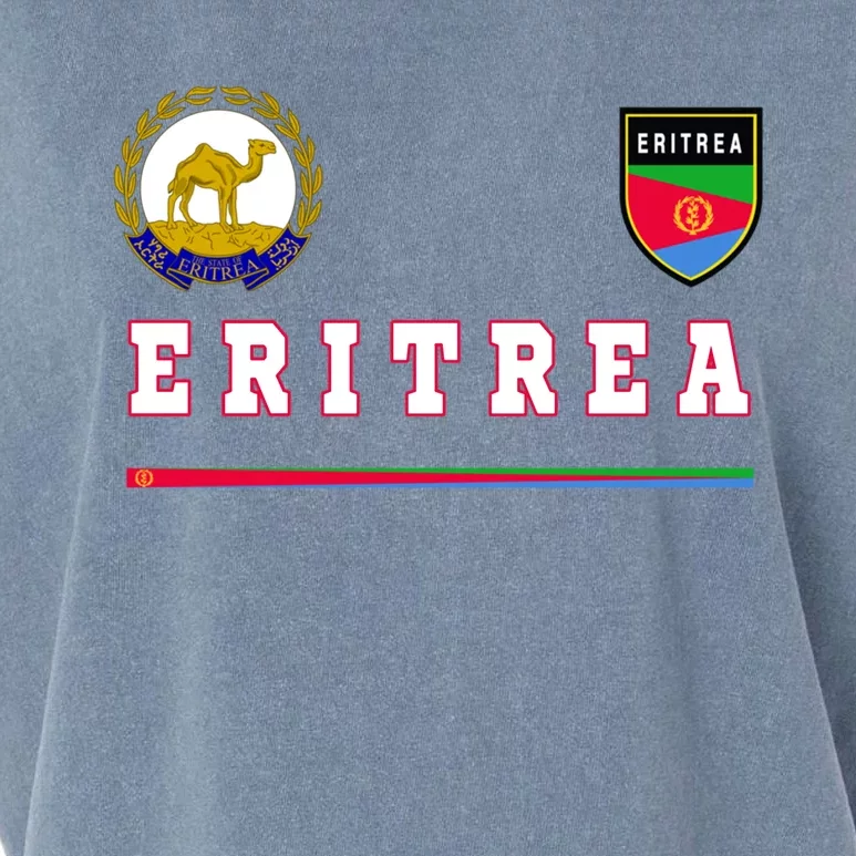 Flag Football Eritrean Eritrea Sport Soccer Jersey Garment-Dyed Women's Muscle Tee